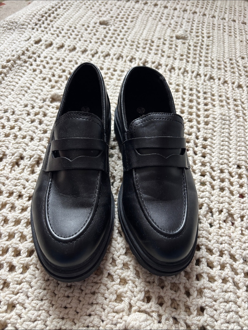 Classic Black Penny Loafers - Sleek Leather Dress Shoes